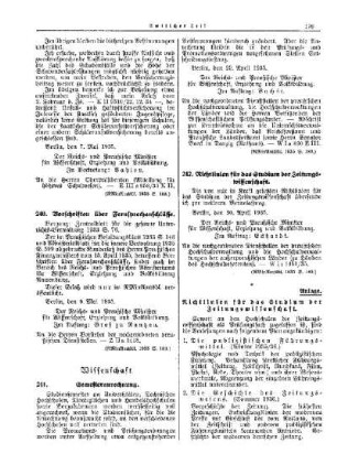Richtlinien für das Studium der Zeitungswissenschaft : [Wissenschaft] ; [Amtliche Erlasse] ; [Amtlicher Teil]