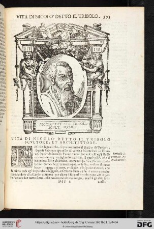 Vita di Nicolo detto il Tribolo Sculture, et Architettore