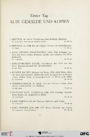 Erster Tag (Nr. 1-123)