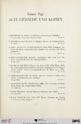 Erster Tag (Nr. 1-123)