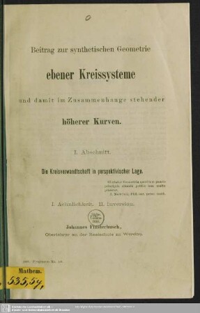 11.1887/88,Beil.: Jahresbericht der Realschule zu Werdau : über das Schuljahr ...