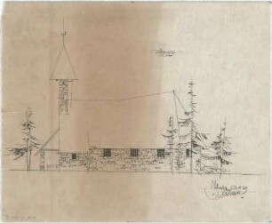 Gsaenger, Gustav; Lam / Oberpfalz (Bayern); Ev. Kirche - Südseite (Ansicht)
