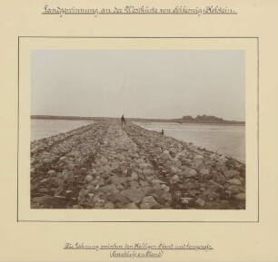 Die Lahnung zwischen den Halligen Oland und Langeneß. (Anschluss an Oland.)
