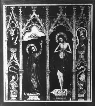 Erfurt, Angermuseum, Altar aus Augustinerkirche, Christus in Gethsemane; Christus als Schmerzensmann