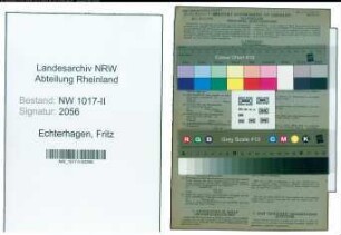 Entnazifizierung Fritz Echterhagen , geb. 21.03.1909 (Anstreicher)