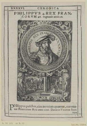 Bildnis des Philippvs 4. Rex Francorvm