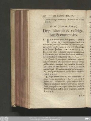 Tit. IV. (IV. 61. 62. X. 16. 19.) De publicanis & vectigabus & commissis.