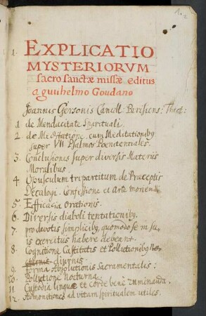 Expositio mysteriorum missae