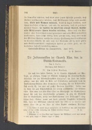 Die Indianermission der Church Miss. Soc. Britisch-Nordamerika