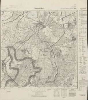 2635 (alte Nr.: 1222) Neustadt-Glewe, Meßtischblatt (4cm - Karte)