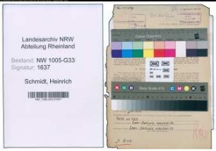Entnazifizierung Heinrich Schmidt , geb. 07.07.1910 (Lehrer)