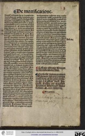 Expliciunt vigintiquattuor collationes sanctorum patrum conscripte ab Joanne eremita qui et Cassianus dicitur, impresse Basilee per magistrum Joannem Amerbach anno domini M.cccc.lxxxxvii.