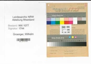 Entnazifizierung Wilhelm Groenger , geb. 15.08.1915 (Polizist)