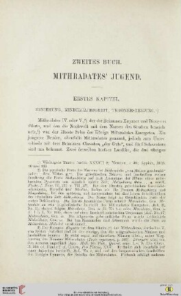Zweites Buch: Mithradates´ Jugend