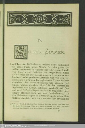 IV. Silber-Zimmer