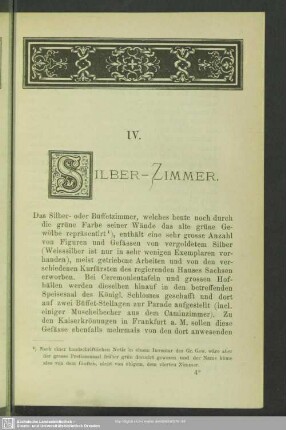 IV. Silber-Zimmer