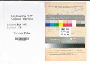 Entnazifizierung Peter Burbach , geb. 14.08.1890 (Polizist)