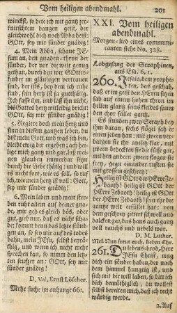 XXI. Vom heiligen abendmahl