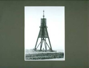 Leitdamm am Mittelgrund an der Küste bei Cuxhaven, 1950
