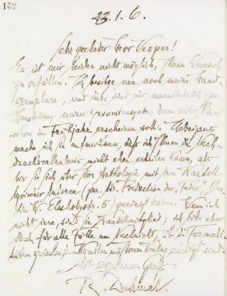 Brief an Will Vesper