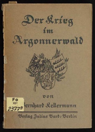 Der Krieg im Argonnerwald