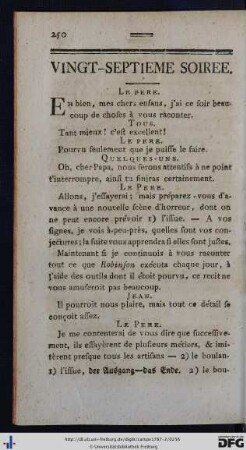 Vingt-Septieme Soiree.