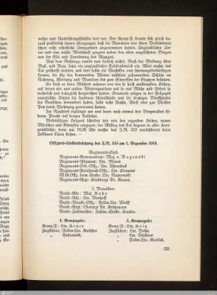 Offiziers-Stellenbesetzung des I.R. 333 am 1. Dezember 1916