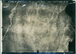 Foto des Geländes nordwestlich von Bezonvaux (Luftbild)