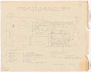 Stollberger Zink AG, Werk Ramsbeck: Tennisplatz und Kinderspielplatz: Grundriss 1:200
