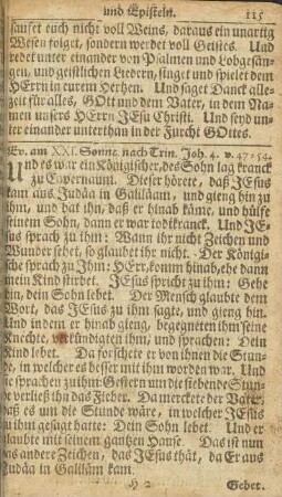 Ev. am XXI. Sonnt. nach Trin. Joh. 4. v. 47-54.