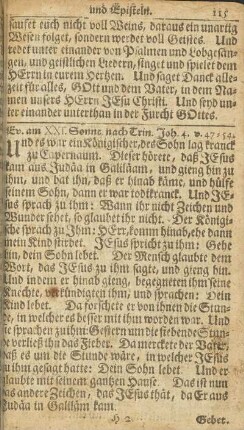 Ev. am XXI. Sonnt. nach Trin. Joh. 4. v. 47-54.