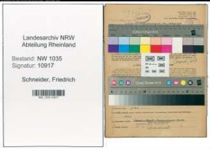 Entnazifizierung Friedrich Schneider , geb. 28.01.1909 (Steiger)