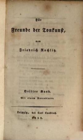 Für Freunde der Tonkunst, 3