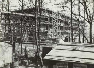 Pumpspeicherwerk Niederwartha im Bau. Rohbau Kraftwerk