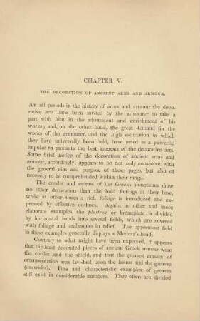 Chapter V. - The decoration of ancient arms and armour