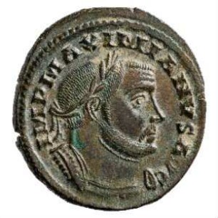 Münze, Follis, 303 - 305 n. Chr.