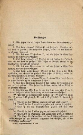 Methodisch geordnete Aufgabensammlung : mehr als 7000 Aufgaben enthaltend, über alle Theile der Elementar-Arithmetik für Gymnasien, Realschulen und polytechnische Lehranstalten
