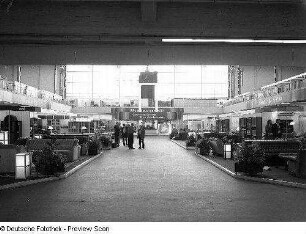 Leipzig. Leipziger Herbstmesse, 1983. Raumaufnahme. Mitteltrakt