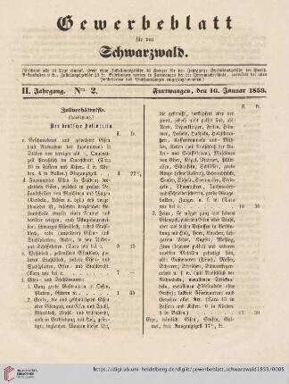 Nro. 2 (16. Januar)