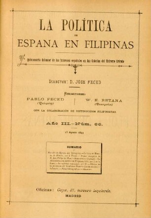 Núm. 66. 15 Agosto 1893