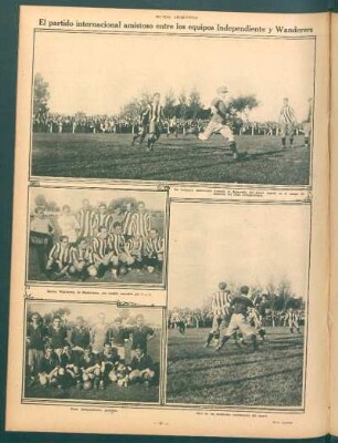El partido internacional amistoso entre los equipos Independiente y Wanderers [Fotografías]