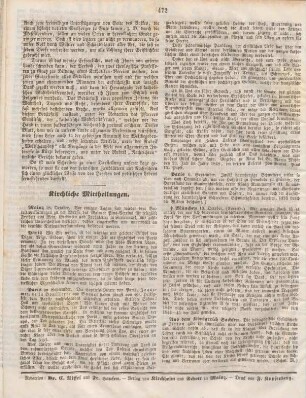 472 Kirchliche Mittheilungen