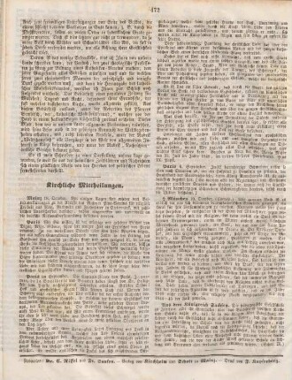 472 Kirchliche Mittheilungen