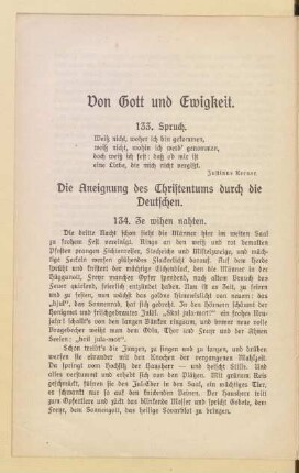 Von Gott und Ewigkeit