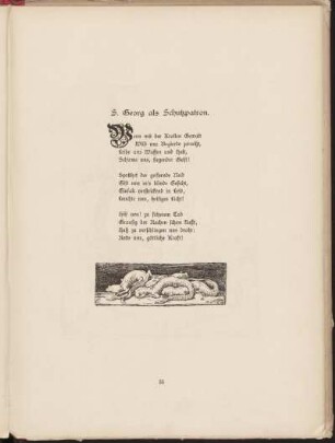 S. Georg als Schutzpatron.