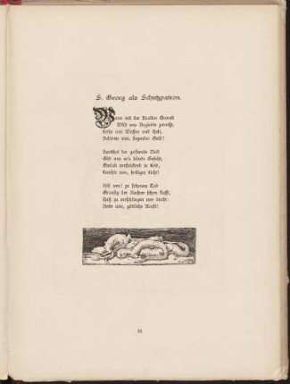 S. Georg als Schutzpatron.