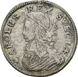 2 Mark des Königs Karl XI. von Schweden, 1661