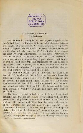 Characters of English Literature : For the use of schools. Edited by H. Mensch