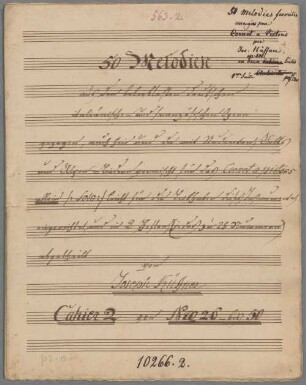 25 Instrumental pieces, Arr., piston, op. 331/2 - BSB Mus.Schott.Ha 10895-2