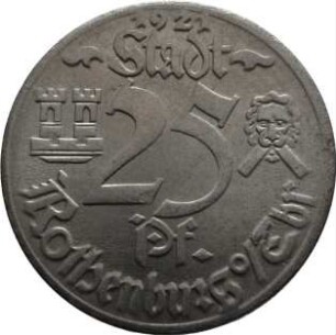 Münze / Notgeld, 25 Pfennig, 1921